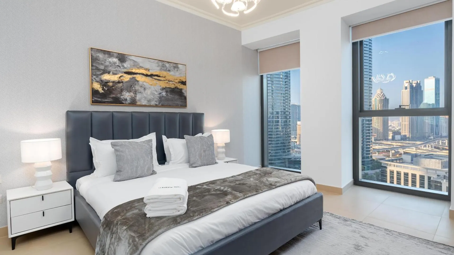 Apartament Whitesage - Unbeatable Views Of Burj Khalifa In This Huge 3Br Dubaj 0*,
